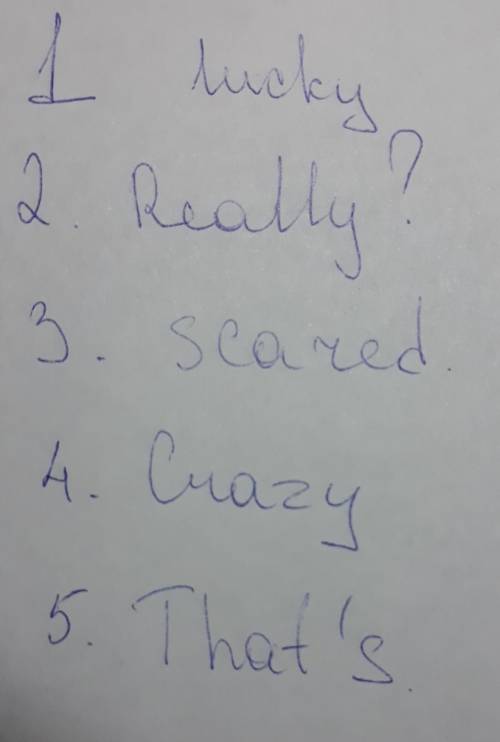 Complete the conversations.use one word. 1. a: on sunday i had a dream about scorpions.and the next