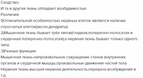 Перечислить черты сходства сердечной мышечной ткани с гладкой и поперечно-полосатой