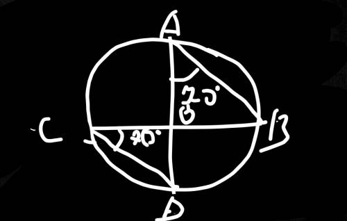 Вокружности с центром в точке о проведены диаметры ad и вс, угол оав равен 70°. найдите величину угл