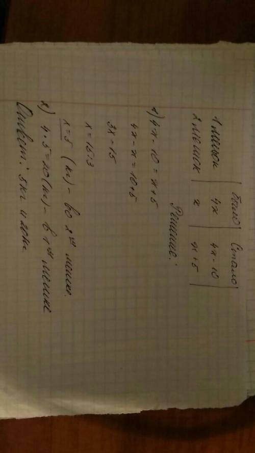 Решить с условием.в одном мешке было в 4 раза больше сахара ,чем в другом. когда из первого мешка вз