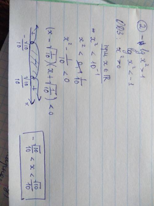 Решить неравенства lg(x^-2)> 1 log1/3(x+2)> 1