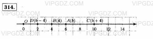 На координатной прямой отмечены точки a(b) и b(4). отметьте на этом луче точки с(b+4) d(b-4)