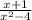 \frac{x+1}{ x^{2}-4 } &#10;