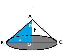 Высота конуса равна 8 см. угол при вершине его осевого сечения - 90 градусов.вычислите длину образую