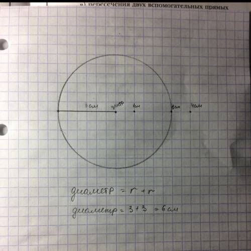 Начертите окружность, радиус которой 3 см. где лежит точка, начертите окружность, радиус которой 3 с