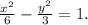 \frac{x^2}{6}- \frac{y^2}{3} =1.