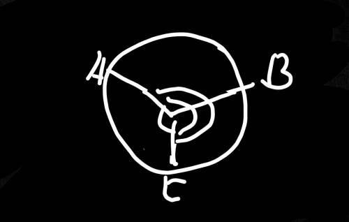 Точки a , b , c расположены на окружности с центром o . найдите m(