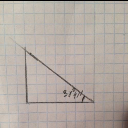 Постройте прямоугольный треугольник,косинус острого угла которого равен 5/8