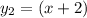 y_{2} = (x+2)