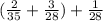 ( \frac{2}{35} + \frac{3}{28} )+ \frac{1}{28}