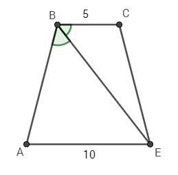 Діагональ рівнобічної трапеції є бісектрисою тупого кута.знайти периметр якщо основи 5 см і 10 см