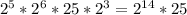 2^5*2^6*25*2^3 = 2^{14} * 25