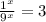 \frac{1^x}{9^x}=3