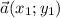 \vec{a} (x_1;y_1)