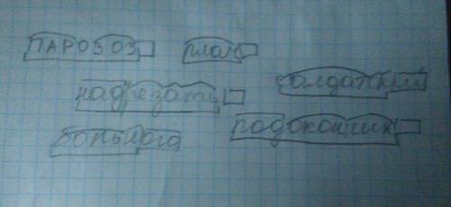 2.разберите слова по составу и укажите образования слов. паровоз , плач , надрезать , солдатский ,по