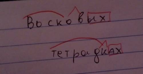 Восковых тетрадках где тут приставка корень и суффикс с окончанием