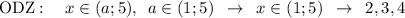 \text{ODZ}:\quad x\in (a;5),\,\,\,a\in(1;5)\,\,\,\rightarrow \,\,\,x\in(1;5)\,\,\,\rightarrow\,\,\,2,3,4