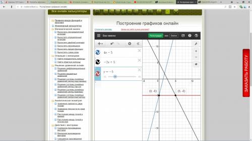 Решить! ! если можно то с графиком,если то нет > .< 1. y=4х-5 y=-2x+5 y=-5 y=ox-3 y=ox+5 2. a)