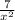 \frac{7}{ x^{2}}