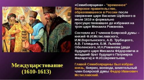 Что обозначают следующие понятия: земский собор, ополчение, смута, семибоярщина, опричина