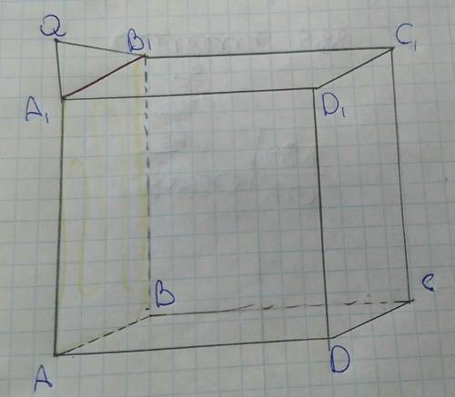 На рисунке изображен куб abcda1b1c1d1. назовите прямую, п о которой пересекаются плоскости(aa1b)и (a