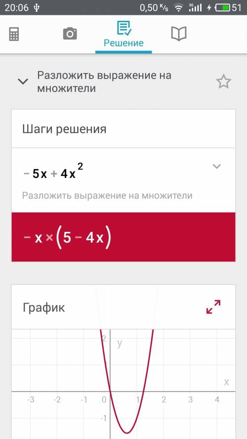 Решить пример-5x+4x(во 2 степени). решить ,заранее .