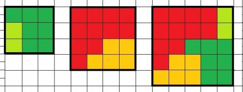 Каждый из двух клетчатых квадратов размером 3х3 и 4 х 4 требуется разрезать на две части не обязател