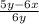 \frac{5y-6x}{6y}