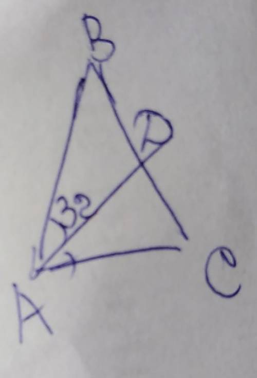 Решите устно,начертив чертеж,и запешите ответ.в треугольникabc провели биссектрису ad угла a. найдит
