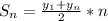 S_n= \frac{y_1+y_n}{2}*n