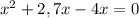 x^2+2,7x-4x=0