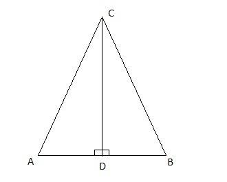 Вравнобедренном треугольнике abc (ac=bc) cd - высота . докажите , что треугольники acd и bcd равны