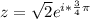 z= \sqrt{2} e^{i* \frac{3}{4} \pi }