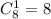 C_8^1=8