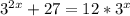 3^{2x}+27=12*3^x