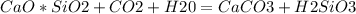 CaO*SiO2+CO2+H20=CaCO3+H2SiO3