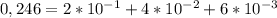 0,246 = 2* 10^{-1}+4* 10^{-2}+6* 10^{-3}