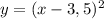 y = (x -3,5)^2