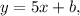 y=5x+b,