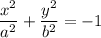 \displaystyle \frac{x^2}{a^2}+ \frac{y^2}{b^2}=-1