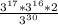 \frac{ 3^{17} * 3^{16} * 2 }{ 3^{30} }