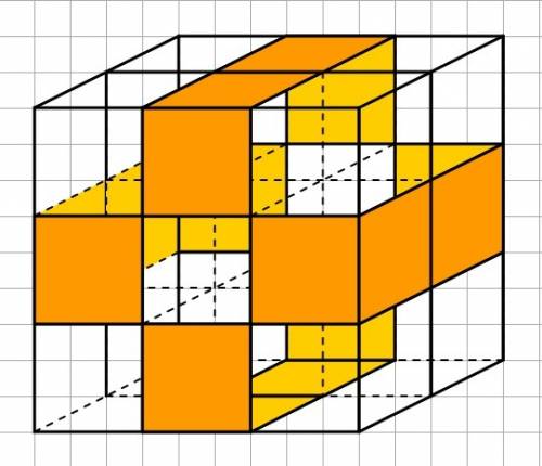 Параллелепипед со сторонами 6 см 9 см 9 см покрасили в желтый цвет и разрезали на кубика со стороной