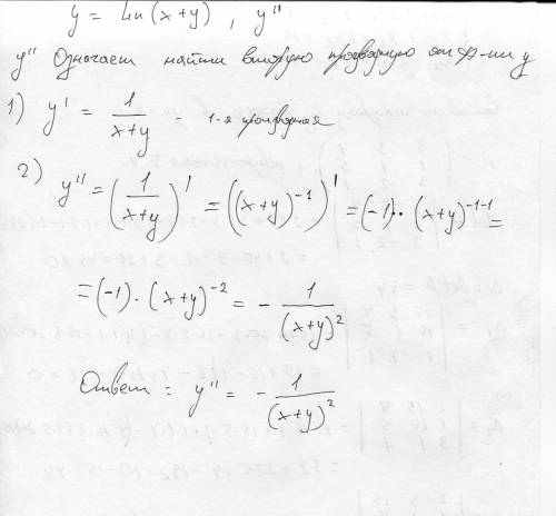 Y= ln (x+y), y - как решить? подскажите