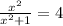 \frac{x^2}{x^2+1}=4