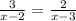 \frac{3}{x-2} = \frac{2}{x-3}