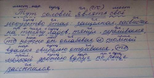 Тут соловей являть свое искусство стал: защелкал, засвистал на тысячу ладов, тянул, переливался, то