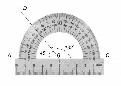 Начертите развёрнутый угол abc и проведите луч bd так чтобы градусные меры углов abd и cbd относилис