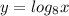 y= log_{8} x