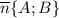 \overline{n}\{A;B\}