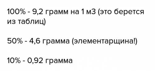 Сколько водяного пара содержит 1 м3 воздуха при температуре +20°с ,если его относительная влажность